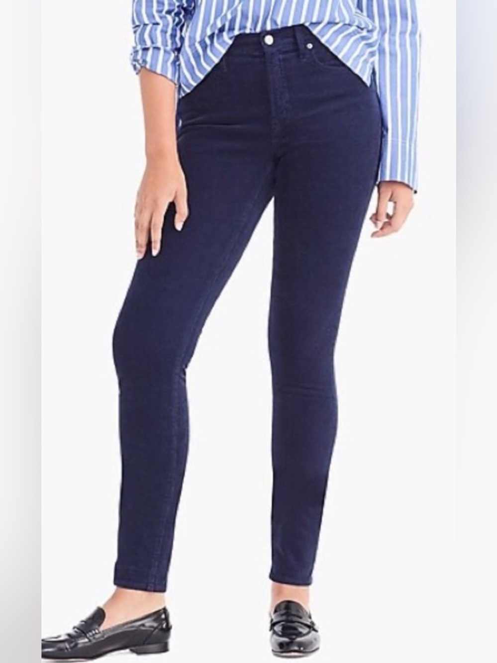 J. Crew Navy Toothpick Corduroy Pants